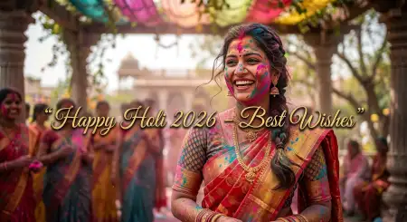 Happy Holi Wishes 2026 Photo Editing Template - Free Happy Holi Wishes 2026 Download