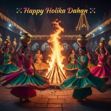 Happy Holika Dahan Facebook Cover Photo - Free Happy Holika Dahan Download