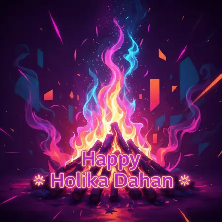 Happy Holika Dahan Name Art Design - Free Happy Holika Dahan Download