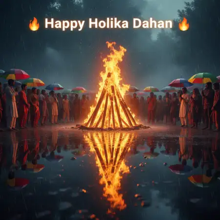 Happy Holika Dahan Social Media Post Design - Free Happy Holika Dahan Download