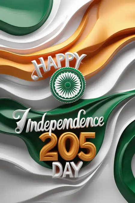 Happy Independence Day 2025 Flag Hoisting Invitation Card - Free Happy Independence Day 2025 Download