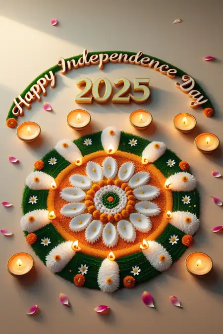 Happy Independence Day 2025 Indian Flag Vector Free - Free Happy Independence Day 2025 Download