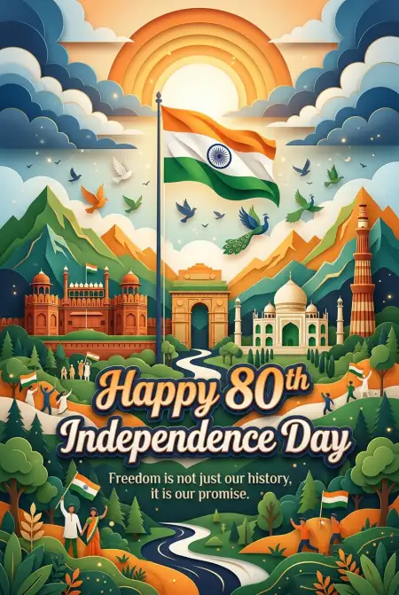 Free Happy Independence Day 2026 Ecard Image Download