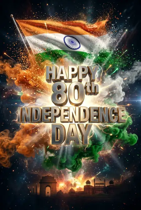 Free Happy Independence Day 2026 Indian Flag Png Image Download