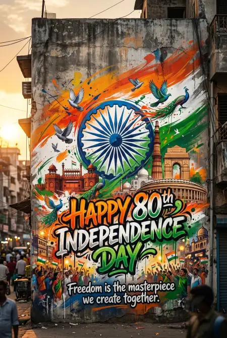 Free Happy Independence Day 2026 Patriotic Poster Design Image Download