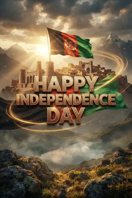 Happy Independence Day Afghanistan Creative Social Media Design - Free Afghan Independence Day 2026 Download