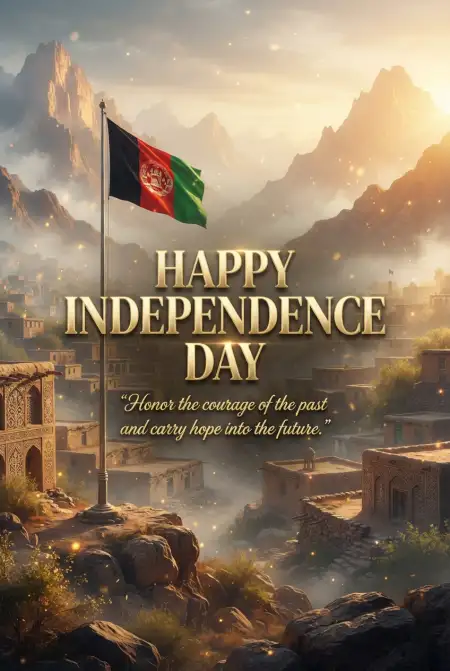 Happy Independence Day Afghanistan Facebook Post - Free Afghan Independence Day 2026 Download