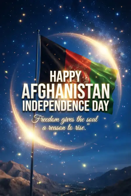Happy Independence Day Afghanistan Social Media Images - Free Afghan Independence Day 2026 Download