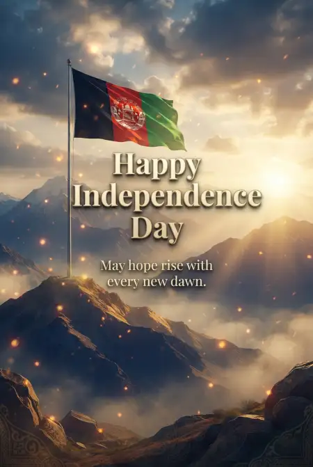 Happy Independence Day Afghanistan Whatsapp Wishes - Free Afghan Independence Day 2026 Download