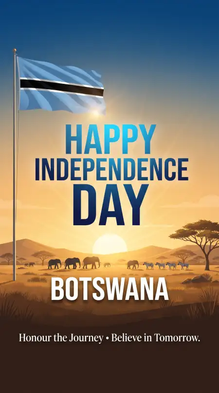happy independence day botswana 2026 png