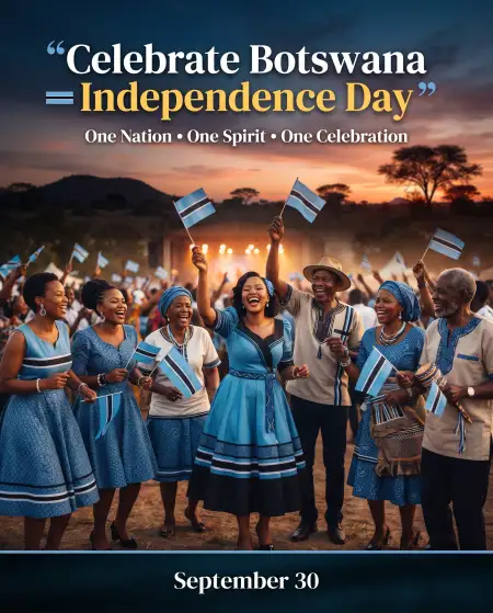 happy independence day botswana 2026 poster