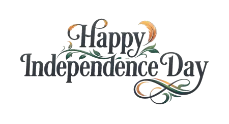 Free Happy Independence Day Calligraphy Png 2 Transparent PNG Download