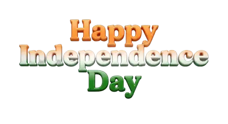 Happy Independence Day Golden Text Png - Free Happy Independence Day Png 2026 Download