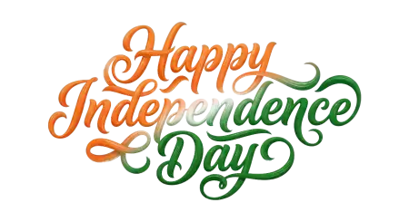 Free Happy Independence Day Lettering Png Transparent PNG Download
