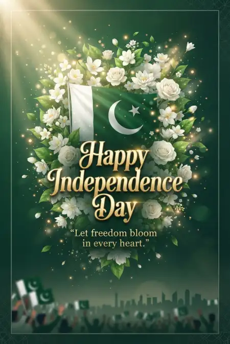 Happy Independence Day Pakistan Facebook Post - Free Pakistan Independence Day 2026 Download