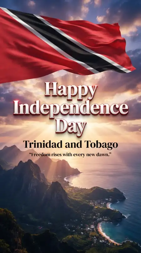 Happy Independence Day Trinidad And Tobago Flag Images 2026 - Free Trinidad And Tobago Independence Day 2026 Download