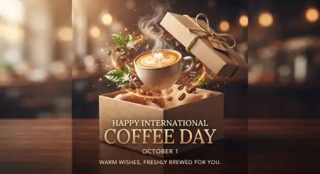 happy international coffee day 2026 png free download - International Coffee Day 2026 Free Download