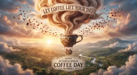 happy international coffee day 2026 poster - International Coffee Day 2026 Creative Post