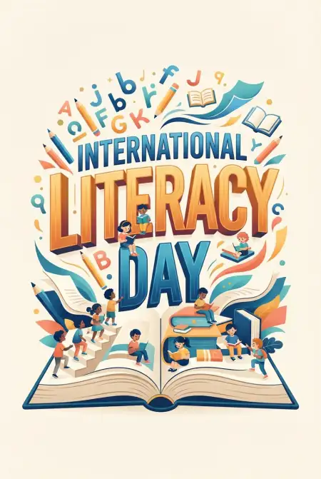 Happy International Literacy Day 2026 Png - Free International Literacy Day 2026 Download