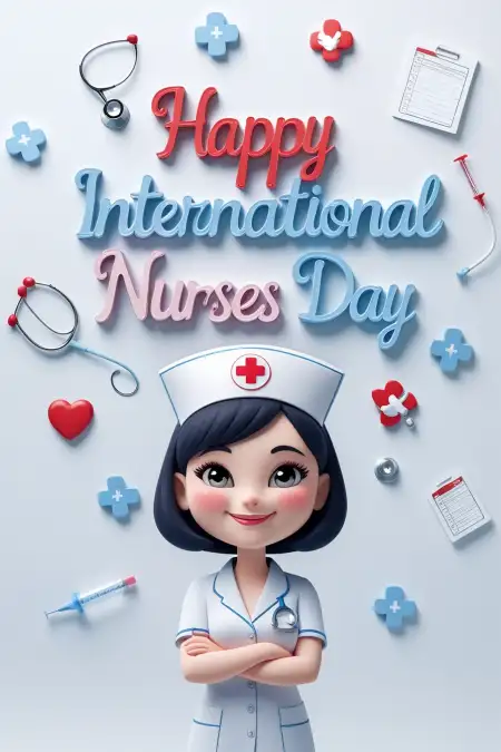 Happy International Nurses Day Banner For Social Media - Free Related Happy Iinternational Nurses Day Image