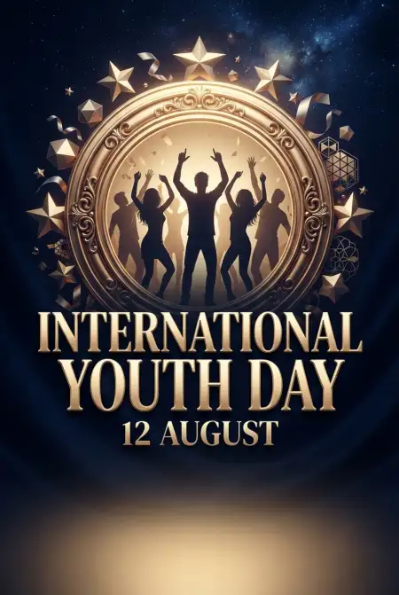 Happy International Youth Day 2026 Greetings - Free International Youth Day 2026 Download