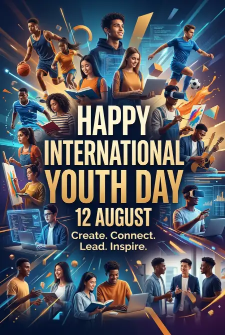 Happy International Youth Day 2026 Instagram Post - Free International Youth Day 2026 Download