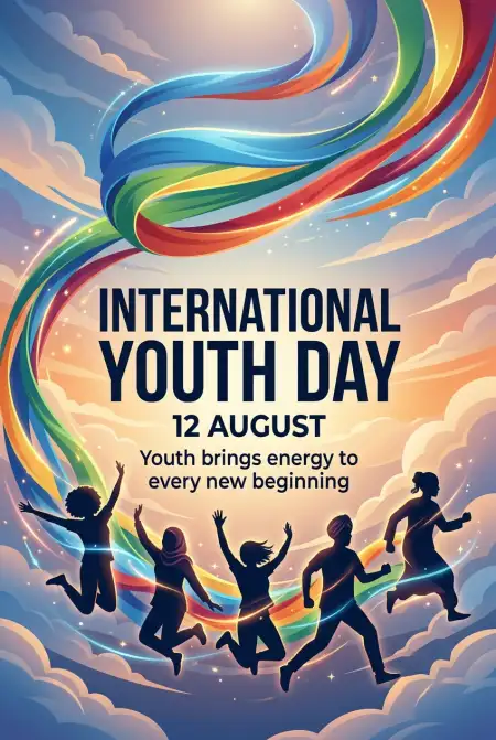 Happy International Youth Day 2026 Png - Free International Youth Day 2026 Download