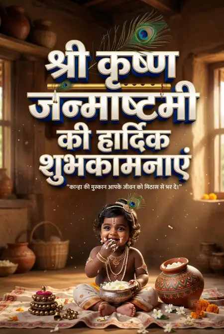 Free Happy Janmashtami 2026 Hindi Images Image Download