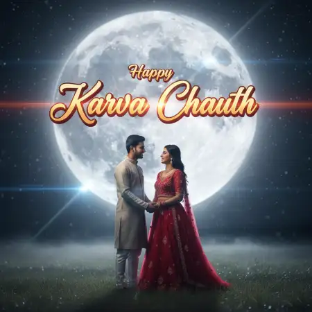 Happy Karva Chauth 3d Text Wallpaper - Free Wallpaper Wallpaper Download