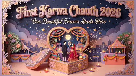 happy karwa chauth 2026 first karwa chauth celebration