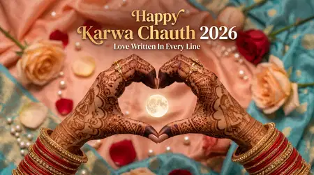 happy karwa chauth 2026 golden text png