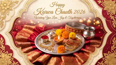 happy karwa chauth 2026 luxury golden background - Happy Karwa Chauth 2026