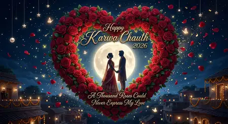happy karwa chauth 2026 romantic photo frame - Happy Karwa Chauth 2026