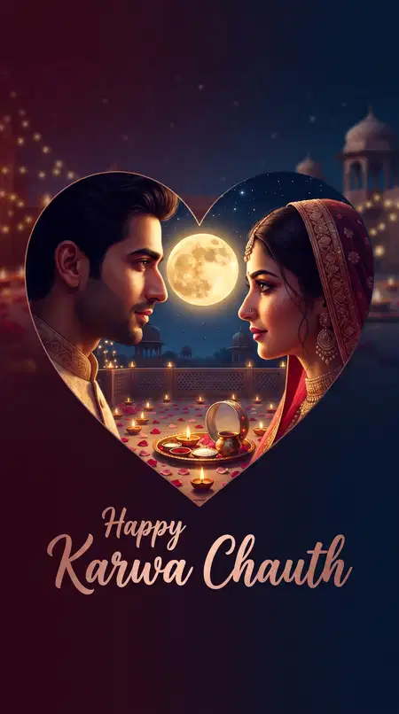happy karwa chauth chand romantic love status - Happy Karwa Chauth Love Status For Whatsapp