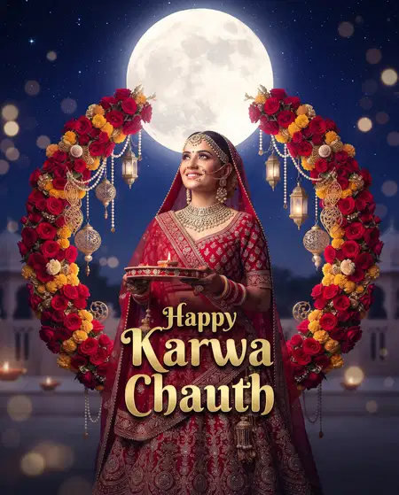 happy karwa chauth facebook post for wife