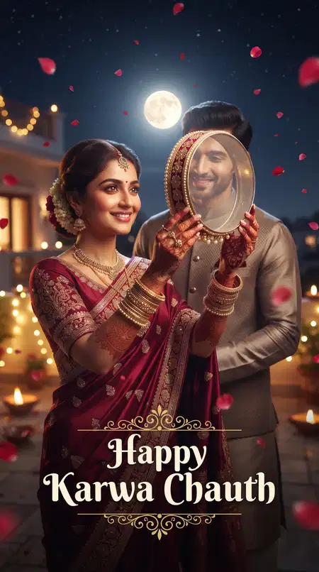 happy karwa chauth instagram story for husband