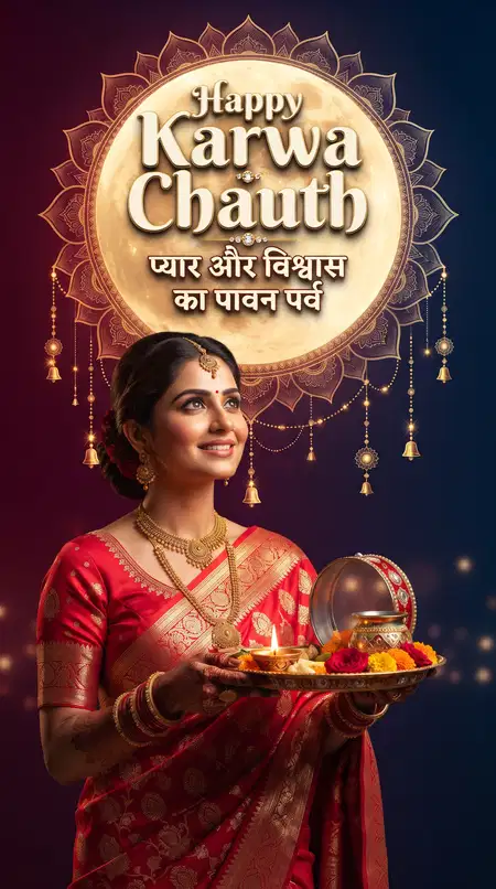 happy karwa chauth instagram story for wife