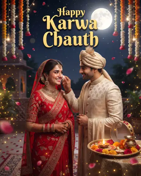 happy karwa chauth romantic wishes for husband - Happy Karwa Chauth Wishes For Social Media