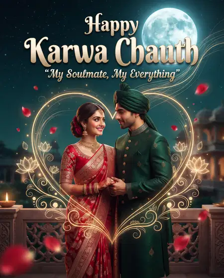 happy karwa chauth soulmate love wishes - Happy Karwa Chauth Wishes For Social Media