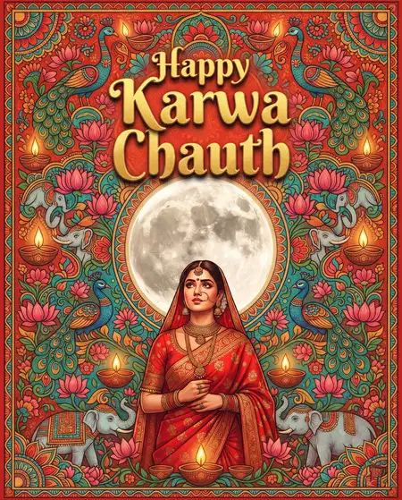happy karwa chauth special greetings for wife - Happy Karwa Chauth Wishes For Social Media