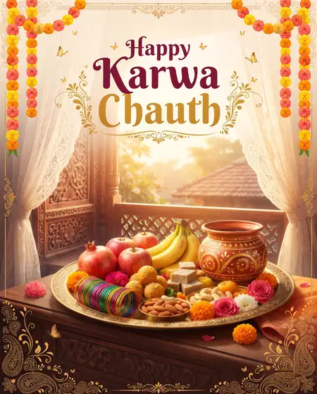 happy karwa chauth special wishes for facebook sharing - Happy Karwa Chauth Wishes For Social Media