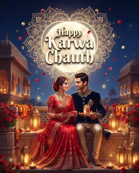 happy karwa chauth viral whatsapp status - Happy Karwa Chauth Wishes For Social Media