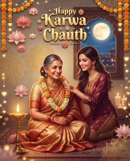 happy karwa chauth wishes for mother - Happy Karwa Chauth Wishes For Social Media