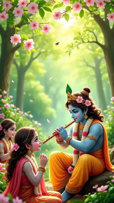 Happy Krishna Janmashtami 2025 Facebook Story Template - Free Janmashtami 2025 Download