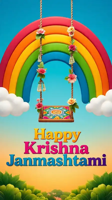 Happy Krishna Janmashtami 2025 Images With Radha Krishna - Free Janmashtami 2025 Download