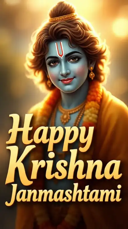 Happy Krishna Janmashtami 2025 Krishna Flute Wallpaper - Free Janmashtami 2025 Download