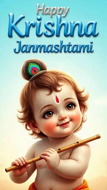 Happy Krishna Janmashtami 2025 Photo Frame Editing - Free Janmashtami 2025 Download