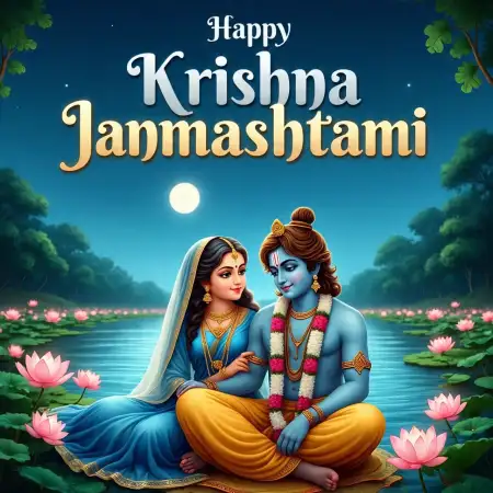 Happy Krishna Janmashtami 2025 Poster Background Hd - Free Janmashtami 2025 Download