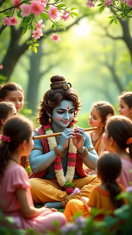 Happy Krishna Janmashtami 2025 Poster In Hindi - Free Janmashtami 2025 Download