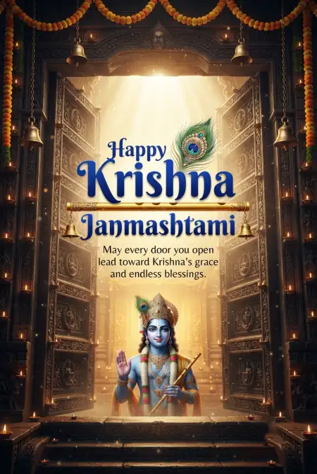 Free Happy Krishna Janmashtami 2026 Best Wishes Images Background Image Download
